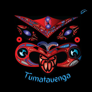 Women's Black Tūmatauenga T Shirt Design
