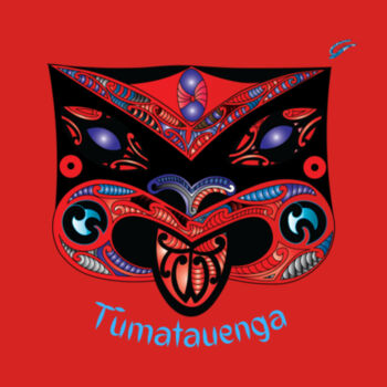 Men's Black Tūmatauenga  T Shirt Design