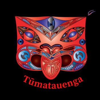 Women's Red Tūmatauenga Hoodie Design