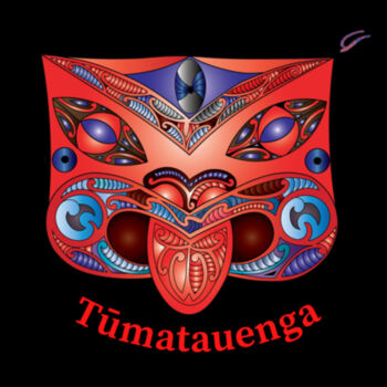 Women's Red Tūmatauenga T Shirt Design