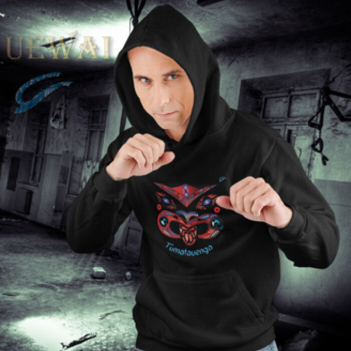 Men's Black Tūmatauenga Hoodie Thumbnail