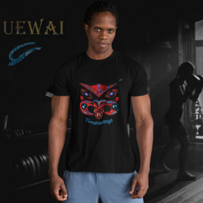 Men's Black Tūmatauenga  T Shirt Thumbnail