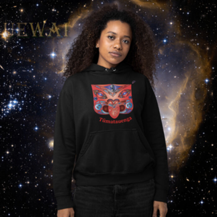 Women's Red Tūmatauenga Hoodie Thumbnail