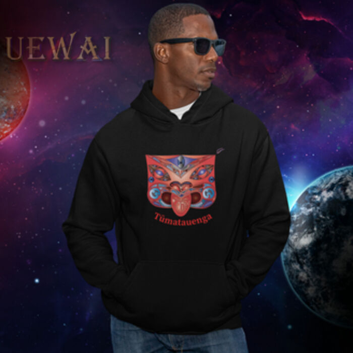 Men's Red Tūmatauenga Hoodie Thumbnail