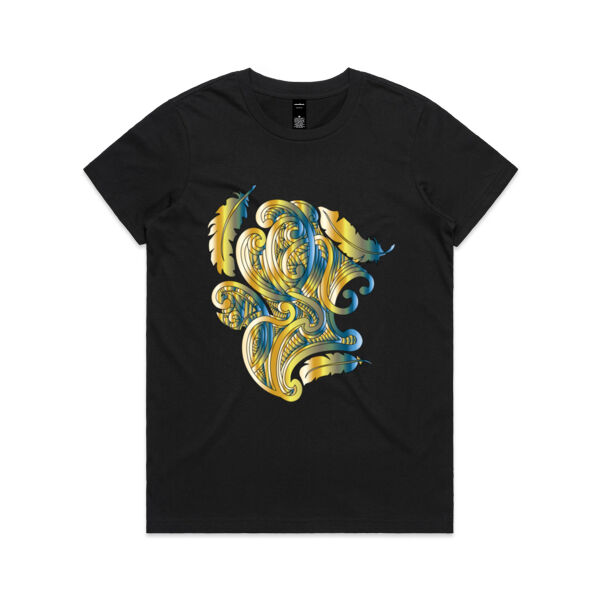 Womens Papakāinga Toru Maori T Shirt Thumbnail