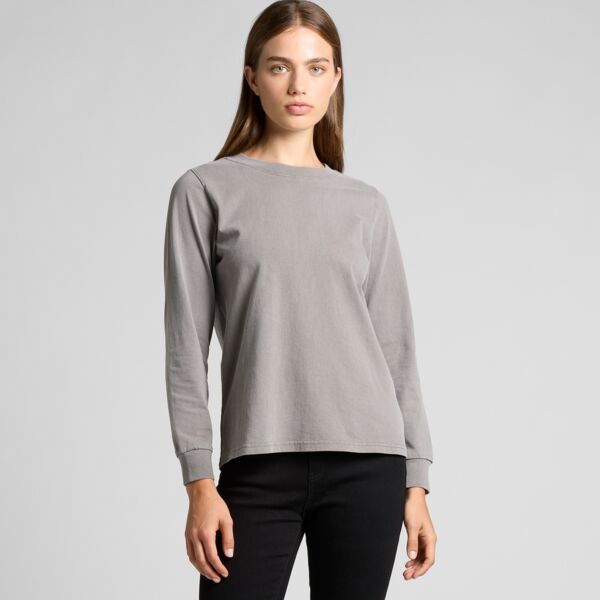 AS Colour Womens Heavy Faded Long Sleeved Tee Thumbnail
